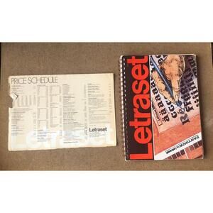 Vintage 1976 Letraset Typeface Design Catalog Pantone Colors Graphic Arts Fonts